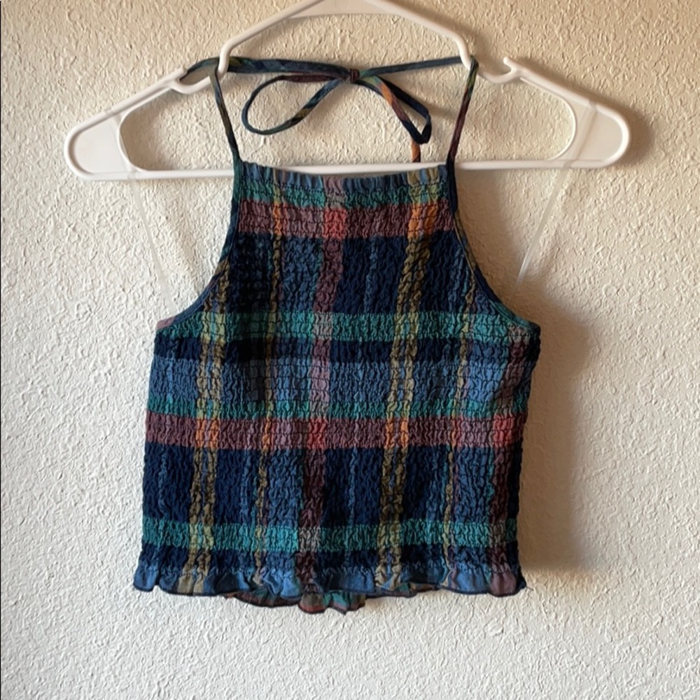 multi-color halter top